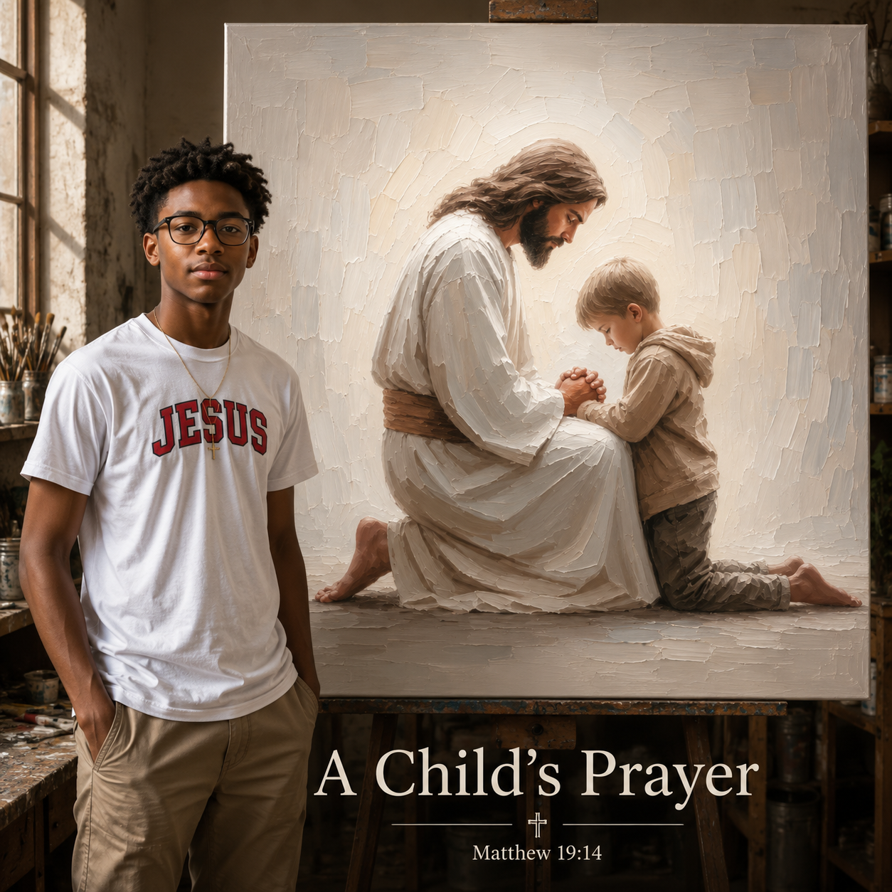 Jaydens Jesus Painting